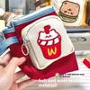 Cute Cartoon Hamburger And French Fries Pencil Case Large Capacity Storage Bag School Supplies Student Supplies Back To School