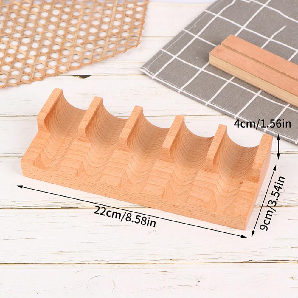 Neuer U-förmiger Sushi-Ständer Holz Elegantes Design Holz Taco Snack Lebensmittelhalter Holzplatte Küchenständer Sashimi Sushi-Boot