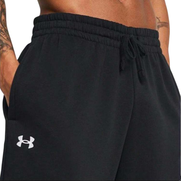 Under Armour Rival Fleece Fashion Comfortable Soft Skin-Friendly Casual Pants Men bottoms Black 1383097-001