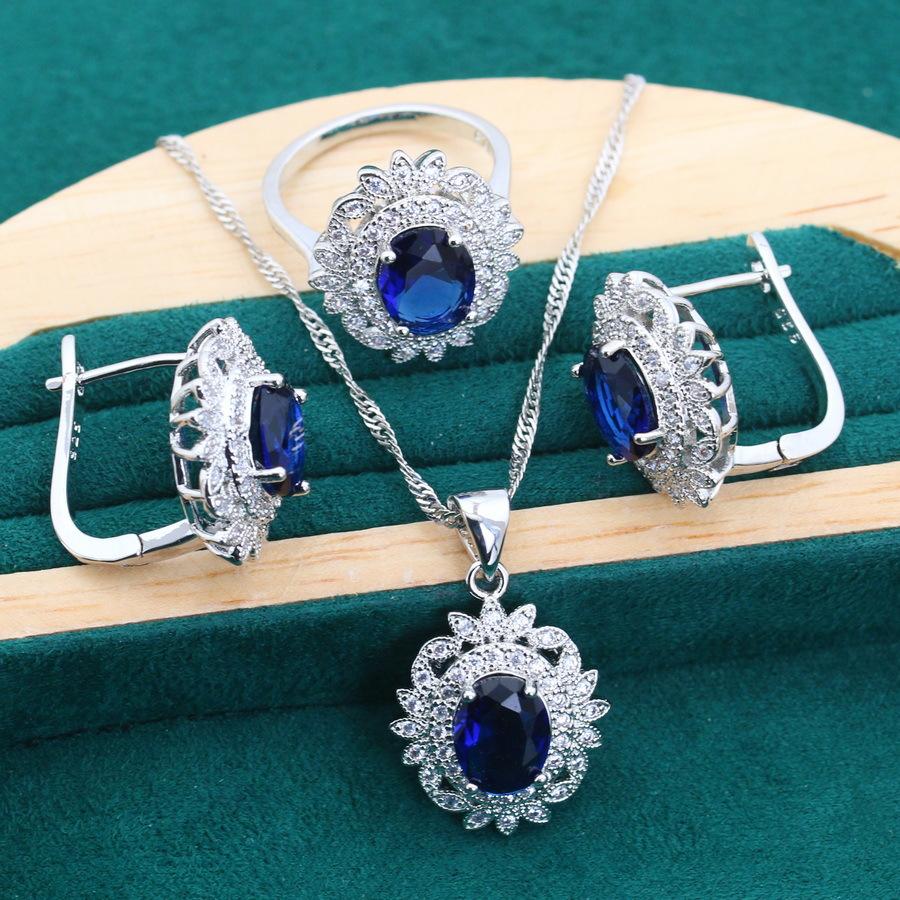 Luxe European and N Style Zircon Set Jewelry Earrings Rings Bracelets Necklaces Mothers Day Gifts
