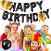 Happy Birthday Balloon Banner Party 16 Inch 3D Aluminum Foil Inflatable Letter kit set Banner Balloons Birthday Party Decorations Supplies Party