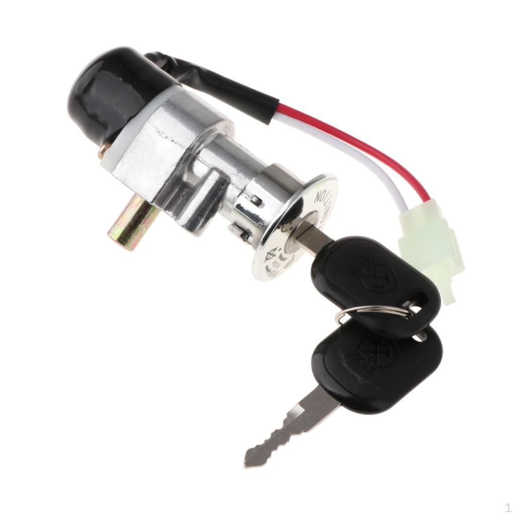 Blokada bezpieczeństwa skrzynki akumulatorowej włączona Wyłączony przełącznik kluczykowy 2-żyłowy Część zamienna Pojazd elektryczny Motocykl