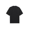 Li-Ning Sports Fashion Series Brand Logo Letter Print Round Neck Knit Short Sleeve T-Shirt Men Tops Black AHSSA51-1