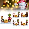 Night Christmas Light Wall Bedside Lamp Resin Green Monster Decor Holiday