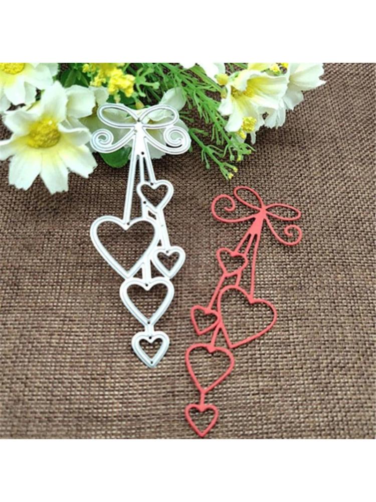 Heart Macrame Cutting Dies DIY Stamps Crafts Template Mold Stencils for Embossing Scrapbooking Photo Album