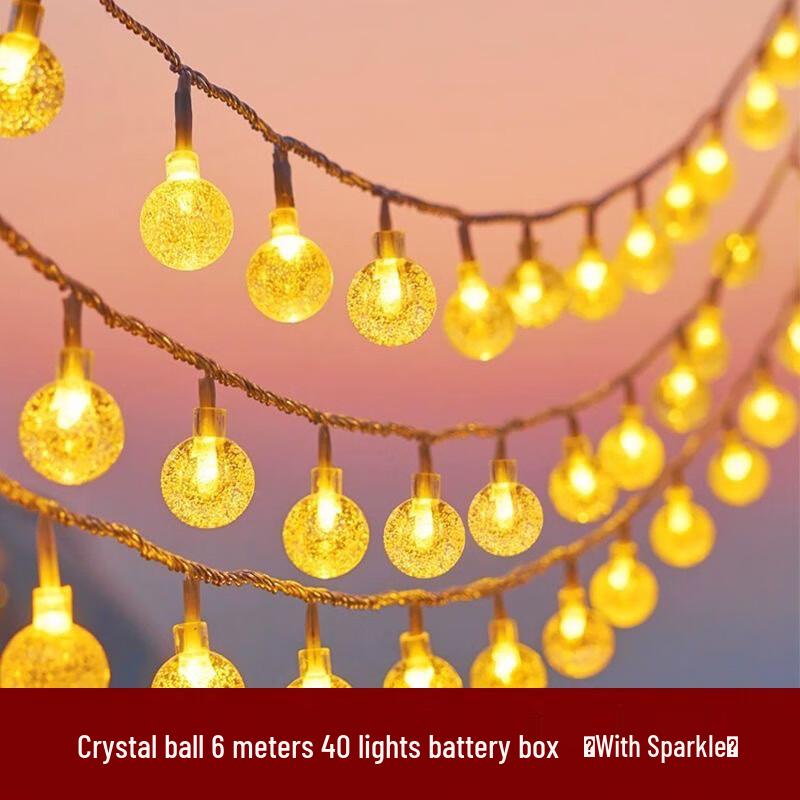 LED Crystal Ball String Lights