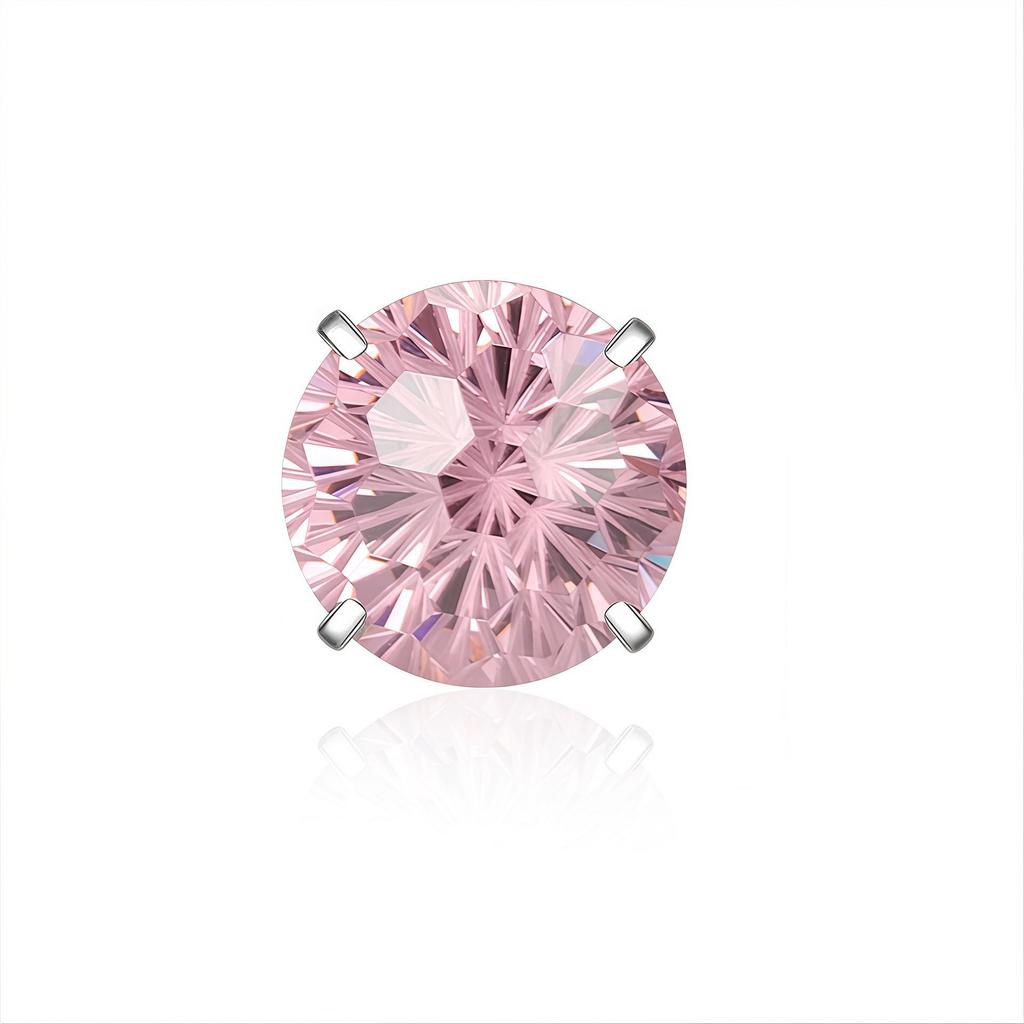 F136 Titanium Alloy Navel Ring with G23 Four-Prong 5A Blazing Fireworks Diamond