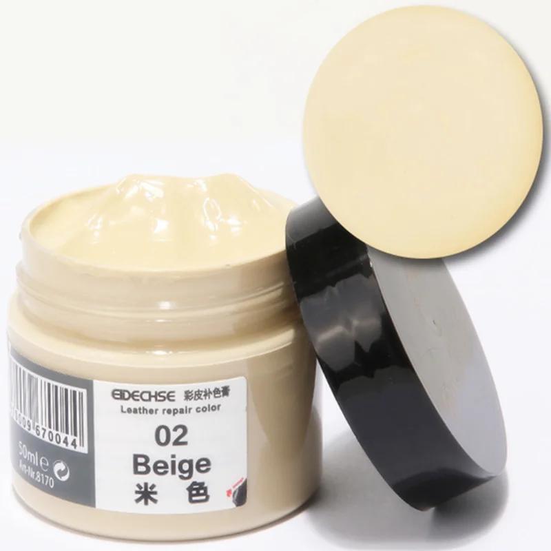 

50 мл автомобильная кожаная краска средство для ухода за сиденьями для кожи авто ремонтное средство для обуви диван пальто отверстия царапины трещины 20 цветов 50 ML