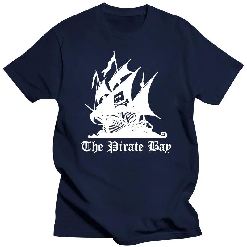 New Funny Tee Shirt Pirattee Bay Internet Movie Torrent Hacker Meme Computer Nerd Mens Black TShirt harajukkuu streetweaarr