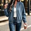 Women's Leopard Print Long Sleeve V Neck Tunic T-Shirt Casual Loose Fit Top for Everyday Wear