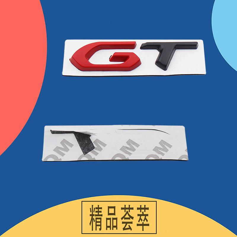 3D Premium GT for Car Hood Fender Trunk Rear Bonnet Nameplate Decal Emblem Badge Sticker