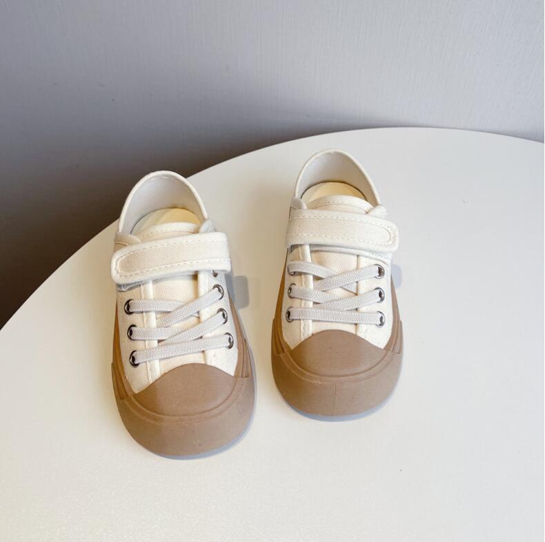 

Boy Girl Canvas Shoes Black White Stripe Kids Newest Spring Autumn Baby Kid Casual Sports Shoes Flat Heel Children Sneakers 22