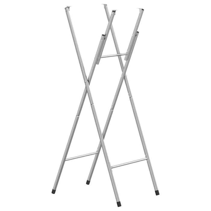VidaXL Folding Bar Table Legs Silver 45x53x108 Cm 288464