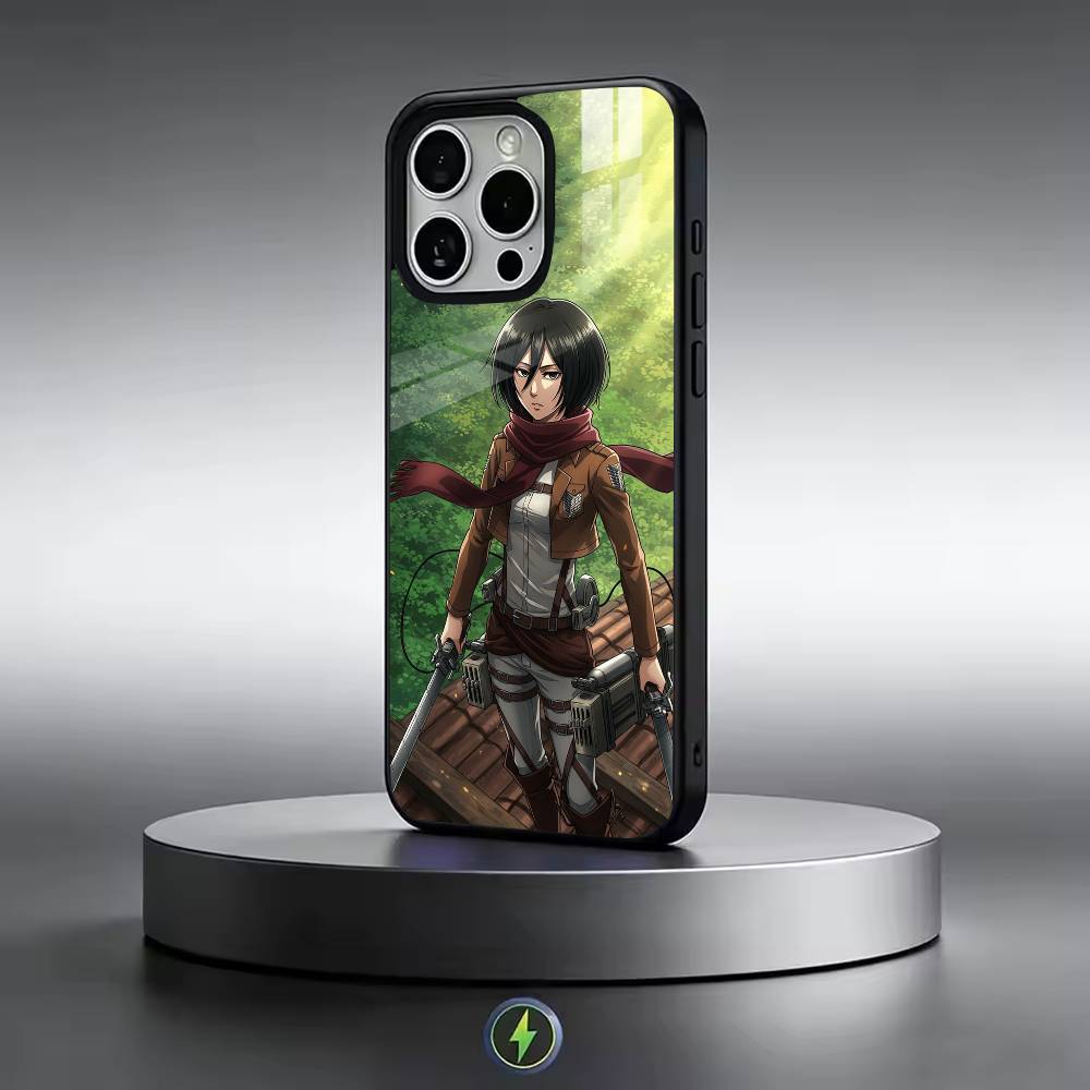 Hot Anime A-Attack On-n Titan Mikasa Phone Case For iPhone17,16,15,14,13,12,11 Plus,Pro Magnetic with Magsafe Wireless Charging