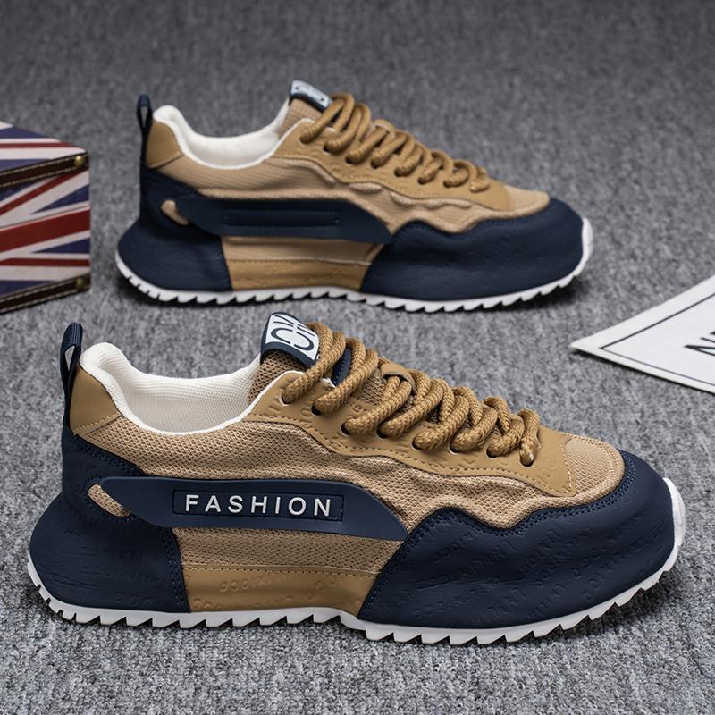 Chunky Sneakers Plus Size 45 46 47 48 Mens Designer Sports Shoes Fashion Casual Leather Fabric Increased Internal Platform Shoes