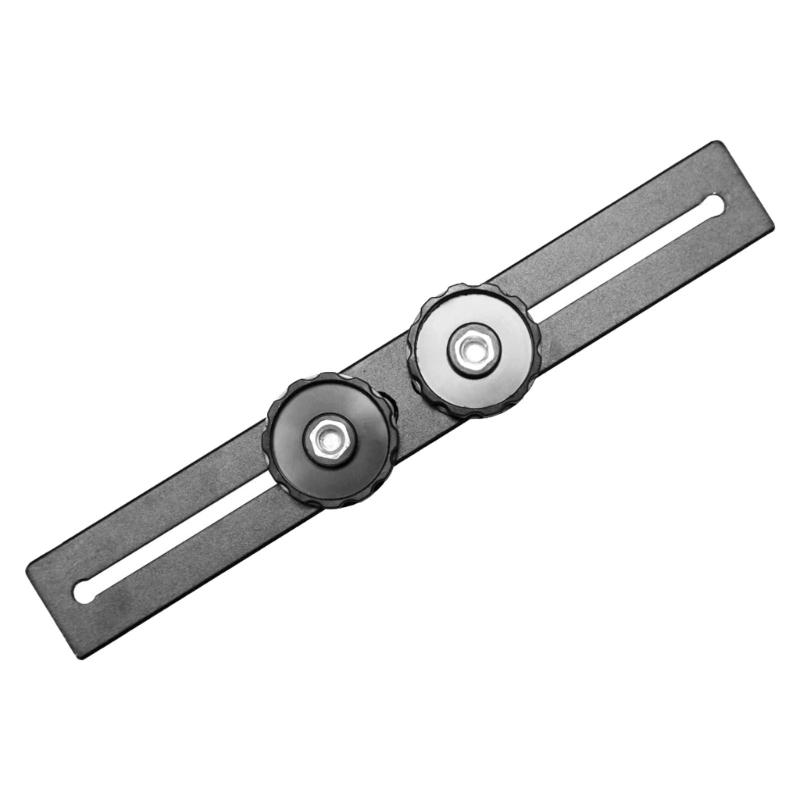 

Double Flash Bracket Flash Extension Bar for DSLR Cameras and LED Lights Durability Aluminum Alloy 1/4 3/8 Screw Hole 1