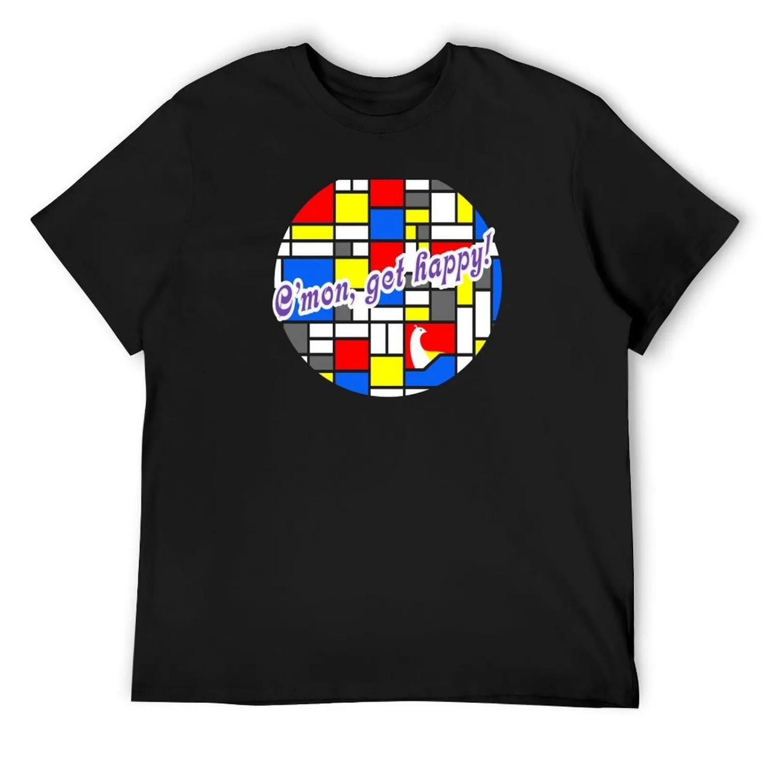 C Mon, Get Happy T-Shirt summer 2025 Blouse plain t shirts men S