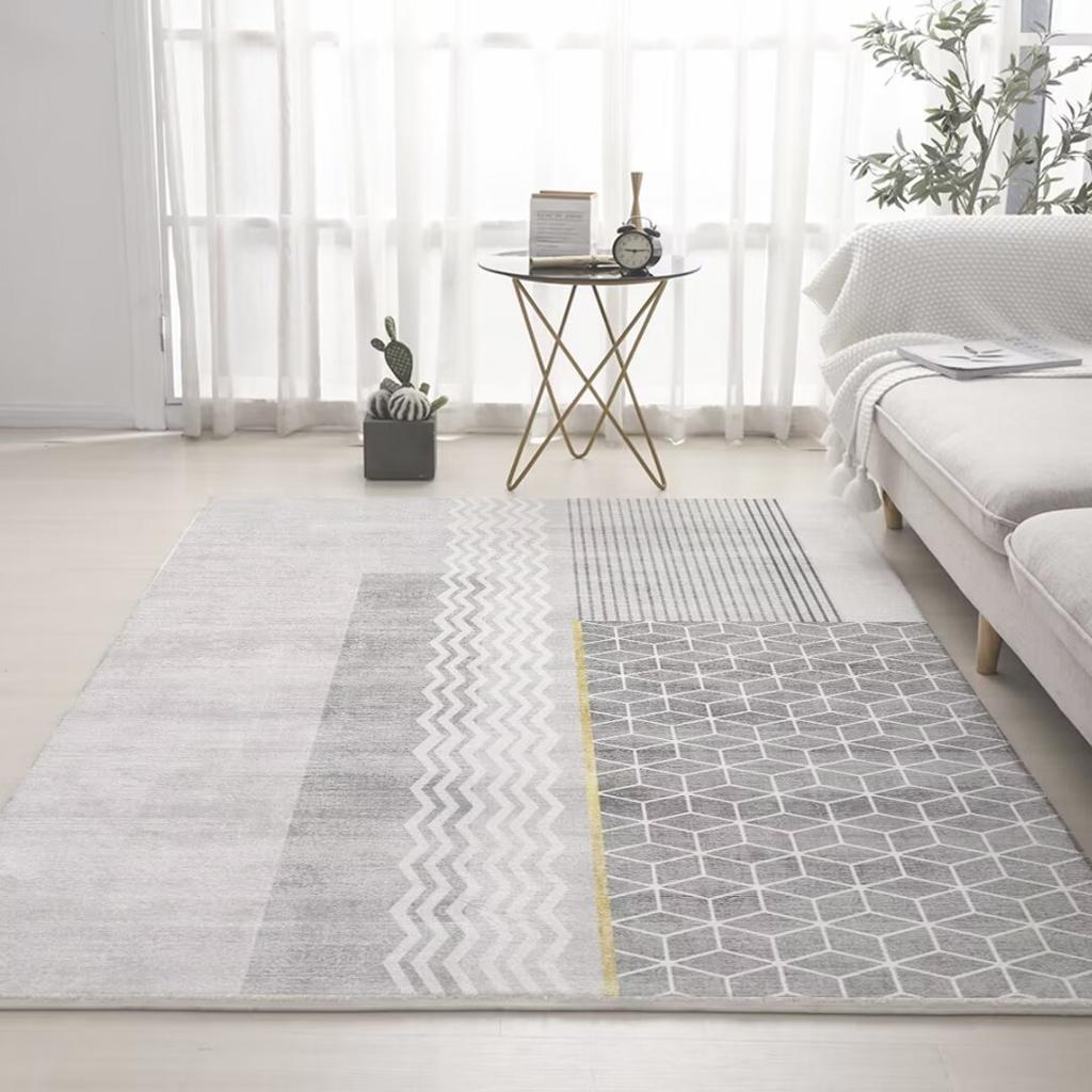 Minimalist Large Area Living Room Carpet Modern Decoration Home Plush Non-slip Rug 200x300cm Thickening Floor Mat Washable Tapis