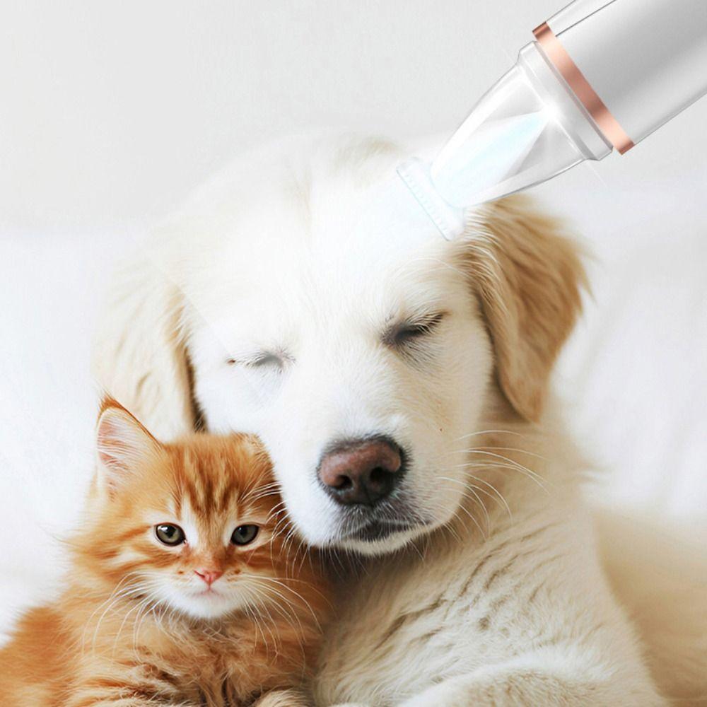 LED Pet Dog Paw Trimmer 2-in-1 Pet Nail Grinder Pet Accessories Cat Nail Clipper  Grooming