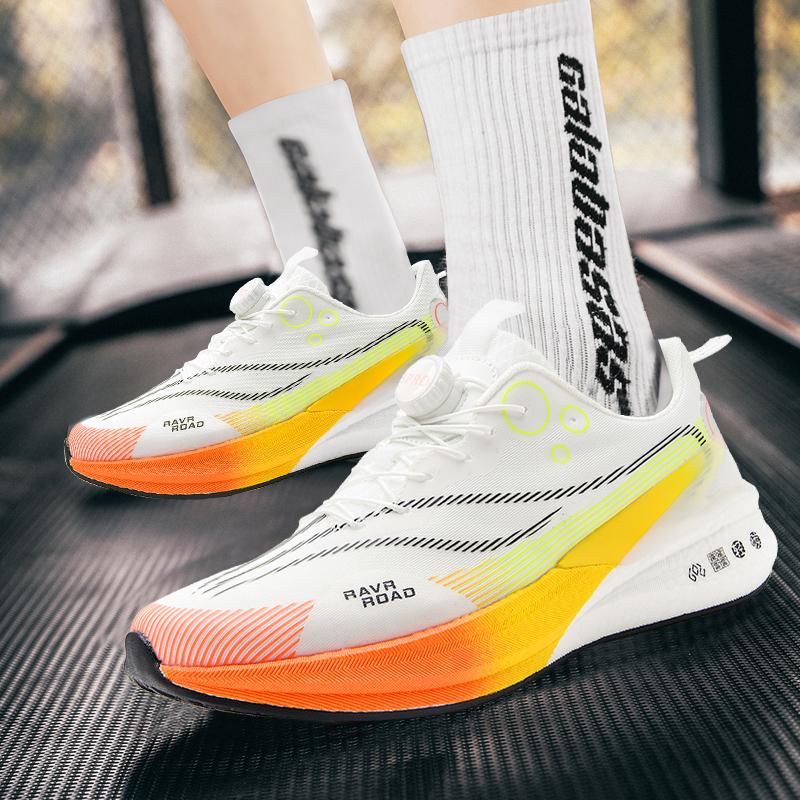 Damen Fitnessschuhe Turnschuhe Frühling Belüftet Damen Luxus Klobige Sport Jogging Alltagsschuhwerk Für Herren 36 white