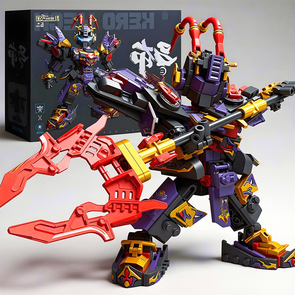 Superhero Mecha Building Blocks Black Tortoise Robot Model DIY Action Figure Toys for Boys Christmas Birthday Gift