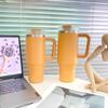 Tyeso Giant Insulated Straw Cup for Office, Home, and Car Use, Stainless Steel Large Capacity Insulated Cup