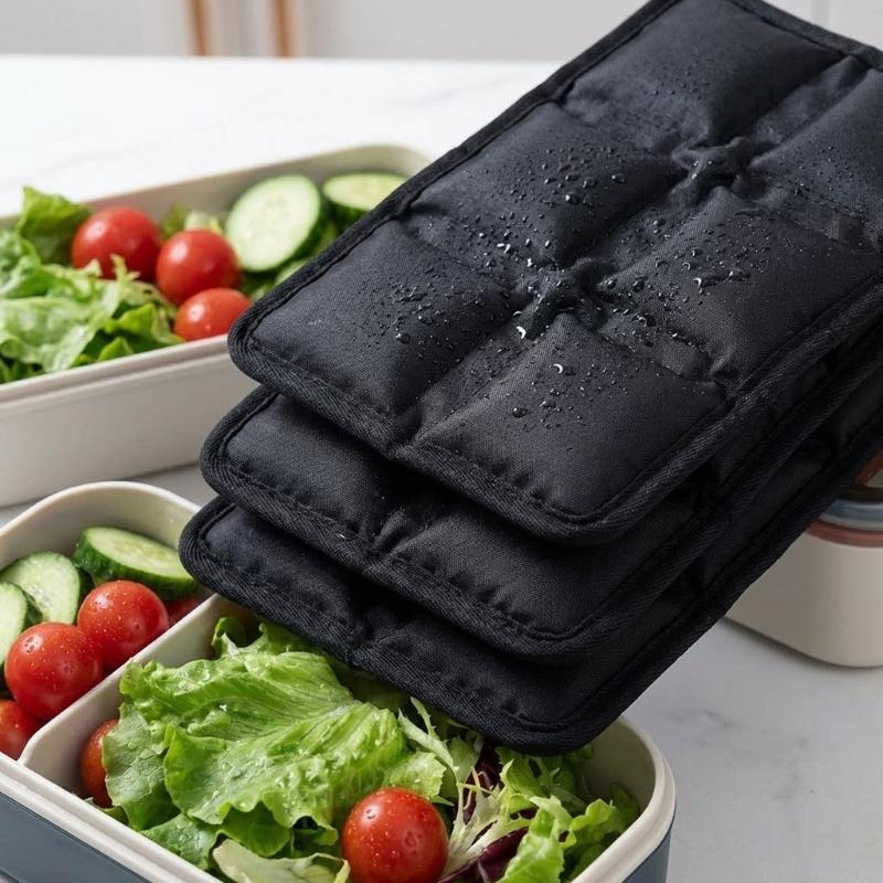 4Pcs Lunch Box Ice Pack Space Saving Leakproof Cold Gel Bag For Lunch Box And Coolers With Long Terms Cooling Effect