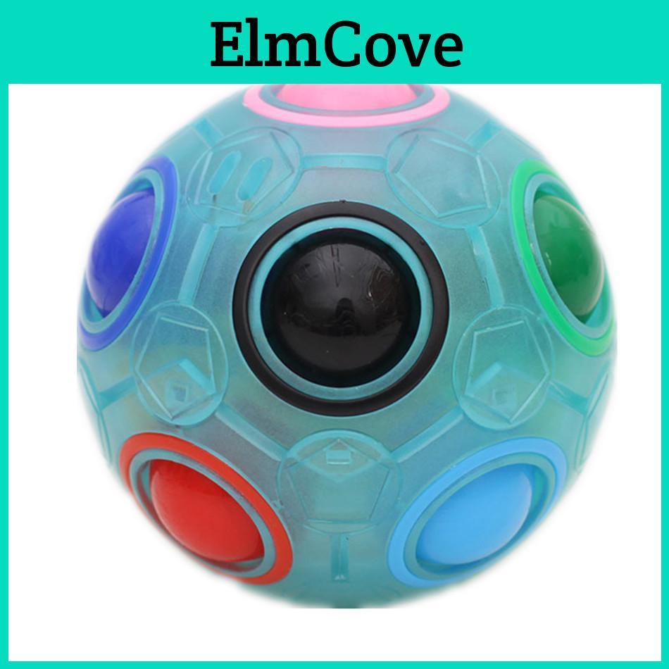 Magic Ball Puzzles Rainbow Spheric Cube Toy Adult Kids Plastic Creative Football Learning Educational Toys Gifts For Children