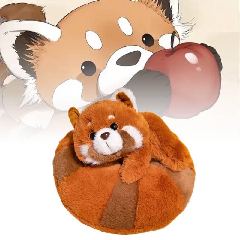 Doughnut Lesser Panda Plush Toys Cartoon Stuffed Doll Room Decorations Kid Gift