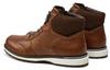 Men's Warm Leather Brown Cognac Boots
