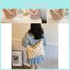 Elegant Canvas Tote Bag For Women Stylish Sweet Large Capacity Shoulder Bag