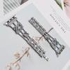 Strap for Apple Watch 10 9 8 7 6 5 se watchband for iwatch ultra S10 42mm 46mm 41mm 45mm Metal Diamond Stainless Steel Bracelet