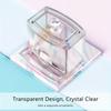 1pc Transparent Plastic Cotton Swab Box Portable Storage Case Lipstick Makeup Organizer Box Bathroom Organizer Home Accessories