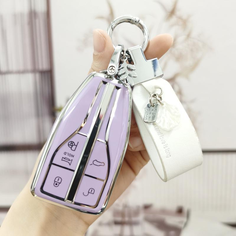 Luxury Protective Key Case for FAW Hongqi H5/HS5/HS7/H9/e-HS9 Cars – Women's Edition