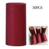 50pcs Wine Bottle Heat Shrink Capsules Cover Sealing Red Wine Heating Shrinkable Caps Airtight Shrinking Beer Film Wrapping