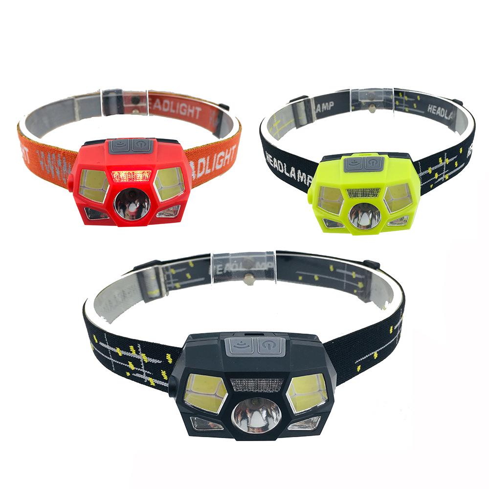 Inductive Headlight 4LED USB Charging Strong Light Led Waterproof Infrared Headlight Fishing Lamp