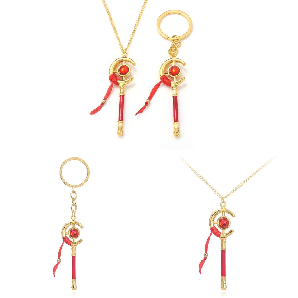 Frieren Beyond Journeys End Anime Keychain With Metal Magic Wand Pendant For Cosplay And Gift