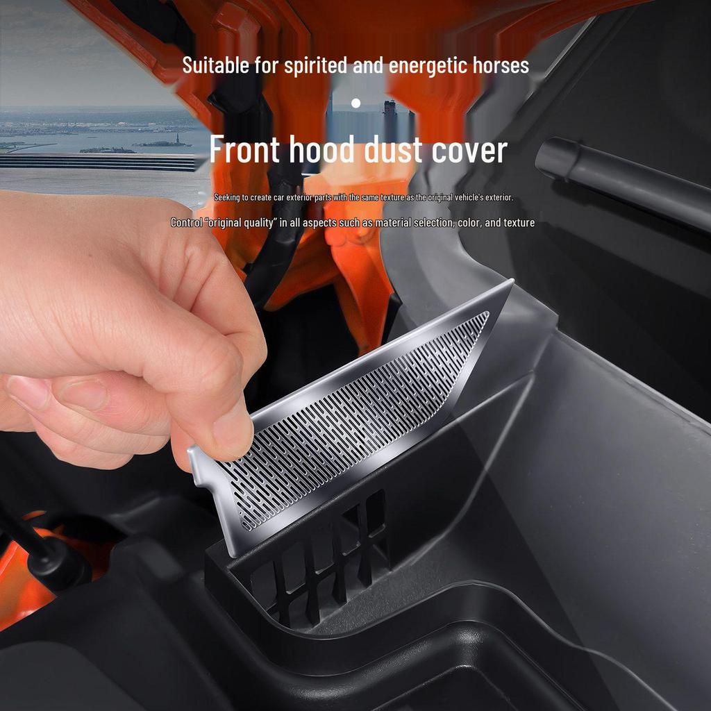 Dustproof Engine Air Intake Cover for Ford Bronco - Hood Outlet Mask, Modified Accessory