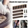 Portable Bike & Motorcycle Tire Repair Kit - Puncture Patches, Rubber Cement, Storage Box - Emergency Inner Tube Fix