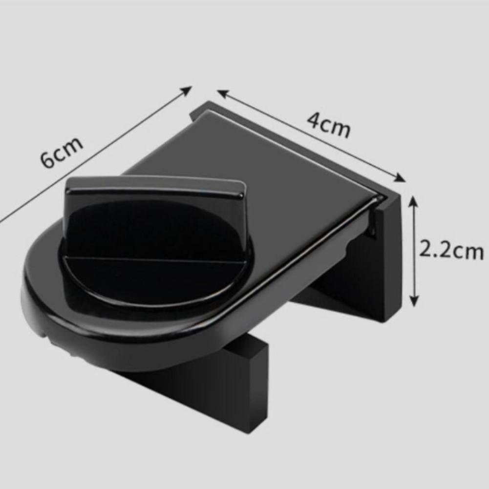 4 Pack Adjustable Sliding Window Lock No Drill Installation Child Pet Safety Stopper Fits 1-28mm Rails Home Security Device