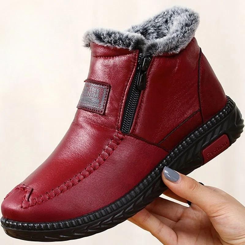 Sneakers for Women Winter Plush Ankle Boots Comfort Vulcan Casual Furry Sneakers Shoes Woman