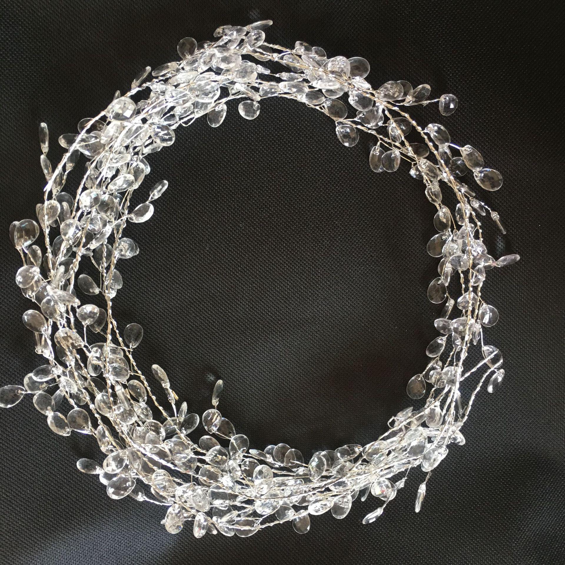 

1 метр акриловая гирлянда в форме капли воды для свадебных украшений