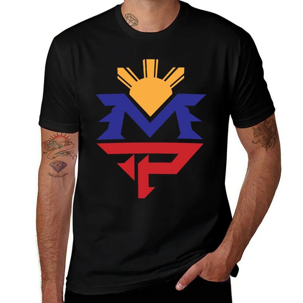 Manny MP Pacquiao Filipino Sun Flag T-Shirt Man T Shirt Heavy Cotton Funny T Shirts Cotton T-Shirt