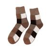 5 Paar Herren Winter Plaid und Samt Verdickte Warme Kaninchenwolle Mittelhohe Socken