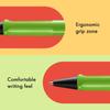 LAMY Safari Grön Kulspetspenna Ergonomisk Medel Linjebredd Bekväm för Långa Skrivtider Tillverkad av Slitstark ASA-plast Inkluderar LAMY M 16 Påfyllning