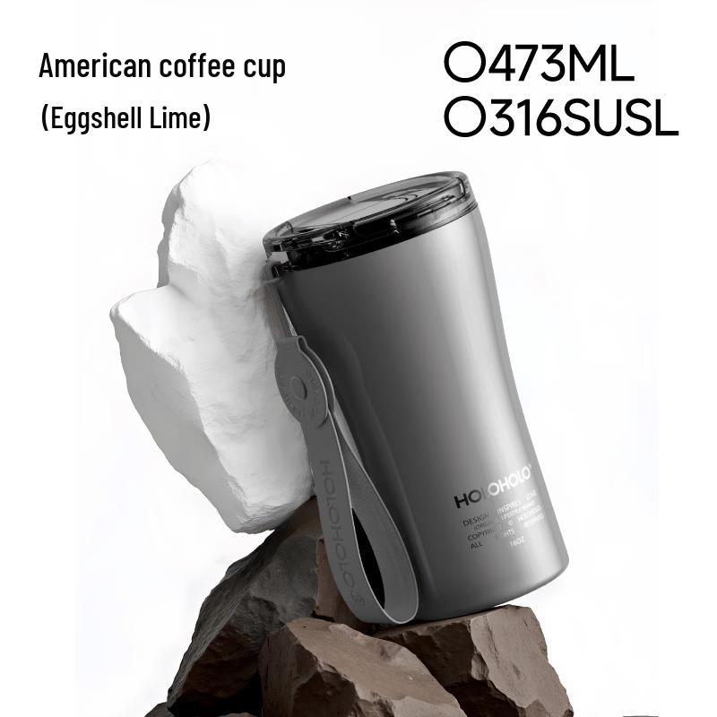 HOLOHOLO Stainless Steel Wide-Mouth Coffee Cup