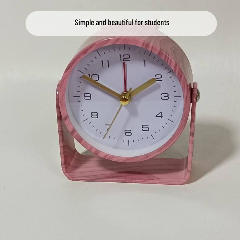 Adjustable Angle Desktop Mini Alarm Clock: Versatile Design for Students