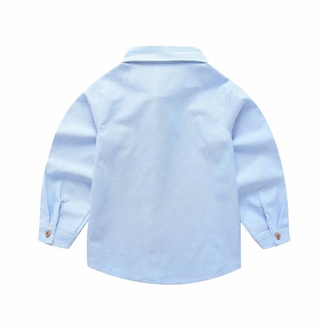 White Shirt Children's White Shirt Performance Clothes Middle Children's White Shirt Spring Autumn Short Sleeve Shirt