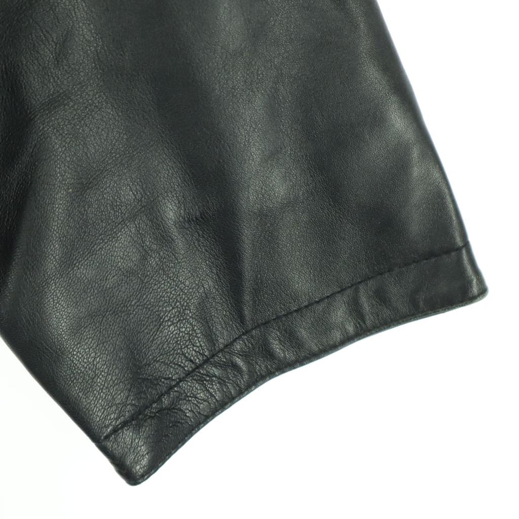 Long Sleeve Single Padding Leather Jacket S Brown Sheep Leather Men's Used
