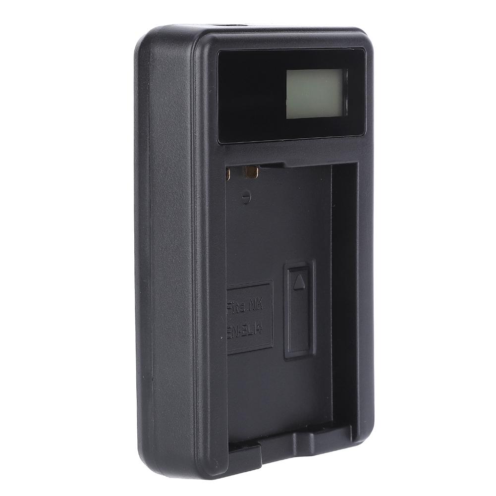 SEIVI  EN EL14 Camera Battery Single Charger with LCD Display for Nikon D5100 D3100 D3200 D3300
